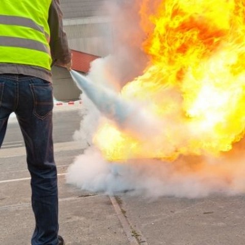 Treinamento de brigada de incêndio